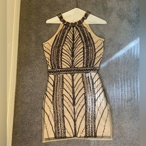 Beaded cocktail dress (L)